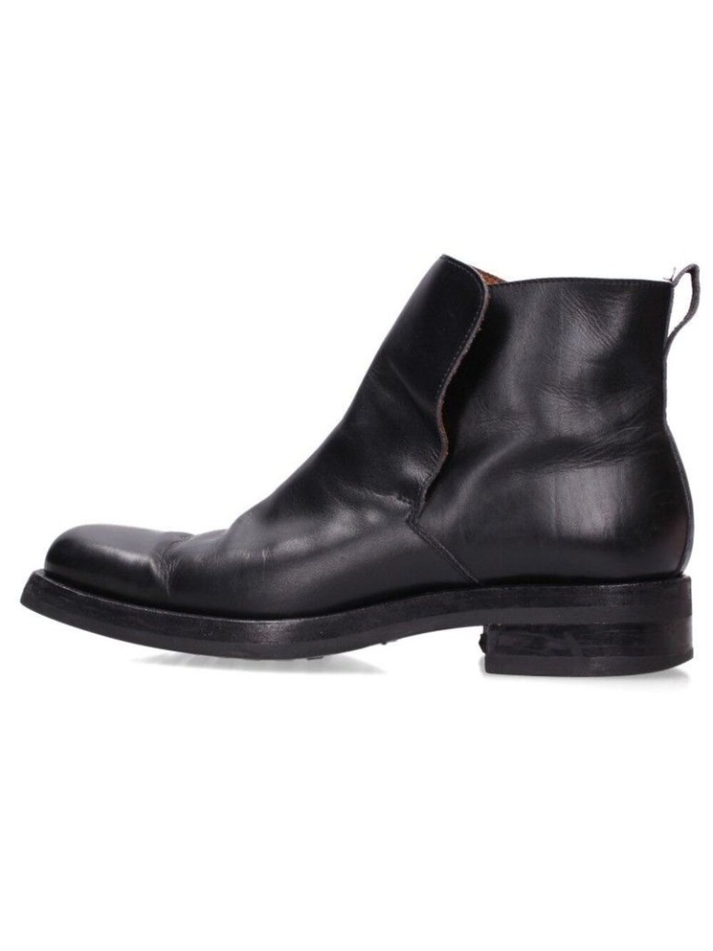 Gucci Square Toe Leather Boots